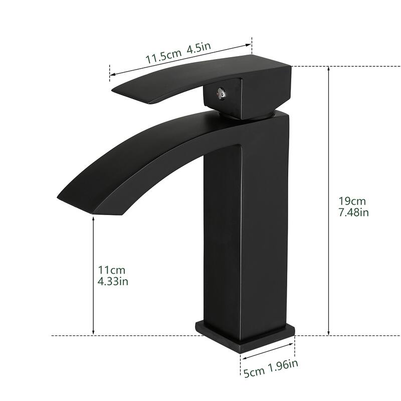 Topcraft Single Handle Modern Bathroom Faucet