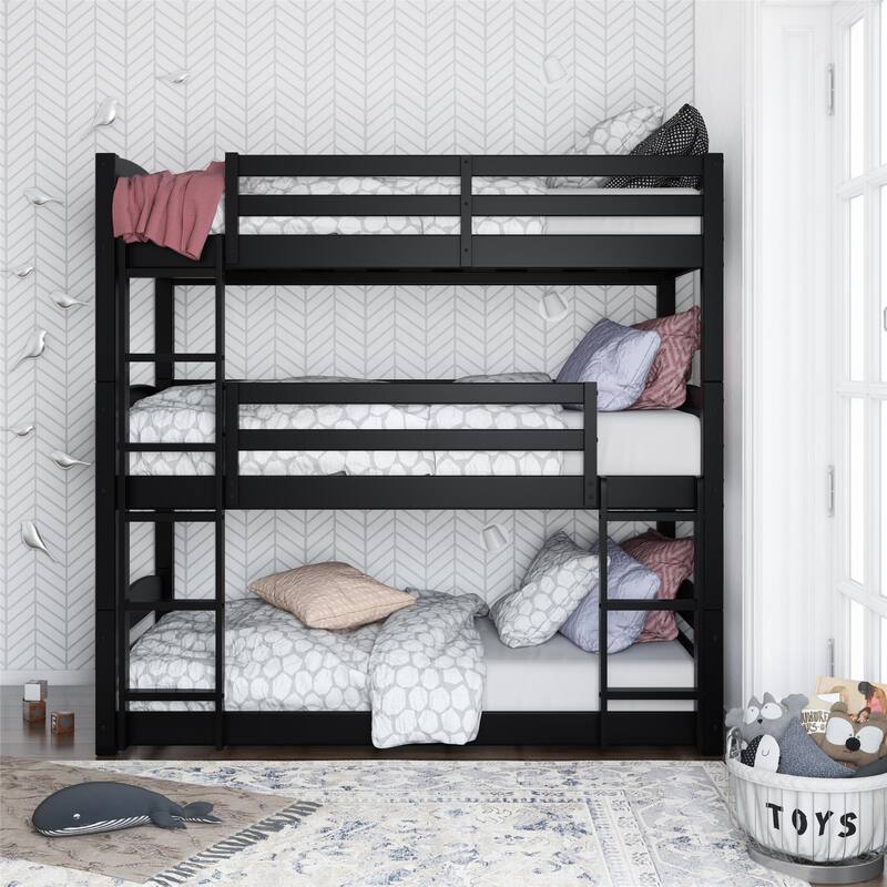Avenue Greene Nola Solid Wood Triple Floor Bunk Bed