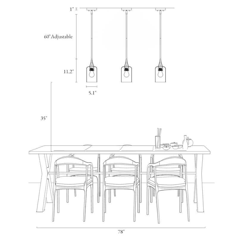 Modern 1-Light Gold Glass Pendant Lights Kitchen Island Lights - Brass Gold - D5.1"*H11.2"