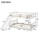 preview thumbnail 3 of 10, Full over Full Bunk Bed with Slide & Ladder