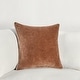 preview thumbnail 108 of 130, Villa by Classic Home Harriet Velvet Throw Pillow 18x18 - Hazel Brown