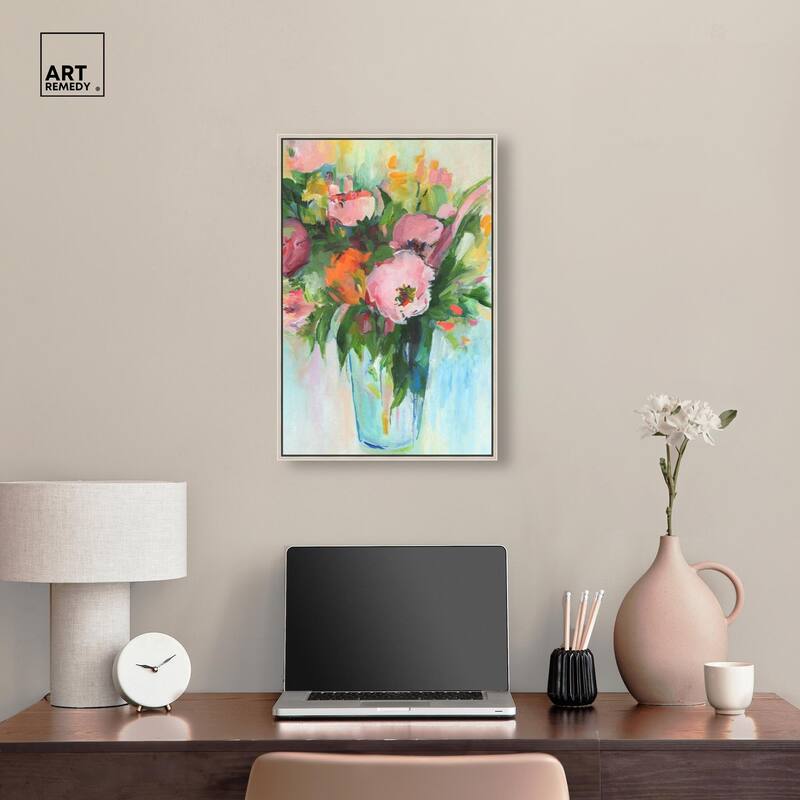 Charming Bouquet Canvas by Art Remedy