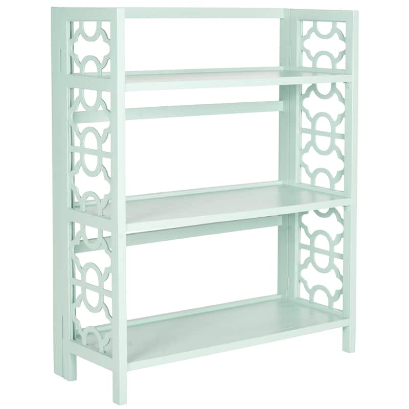 SAFAVIEH Henka Low Black Bookshelf - 33.5" x 13.4" x 42.5" - 34Wx13Dx43H