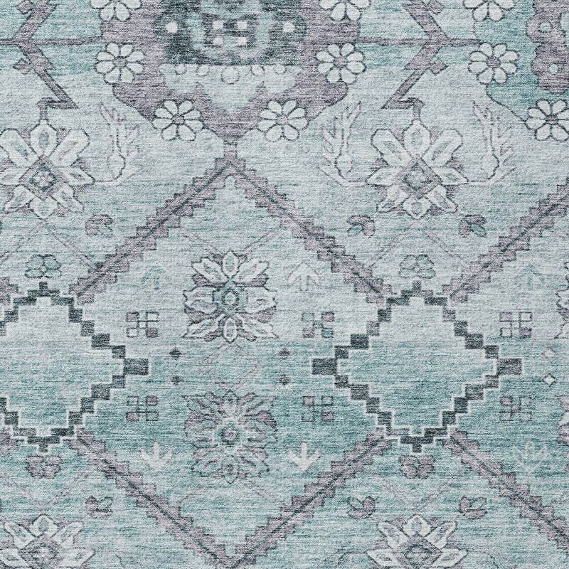 HomeRoots Floral Transitional Rectangle Outdoor Rug