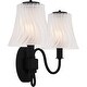 preview thumbnail 4 of 5, McKinney 2-Light Matte Black Bath Light