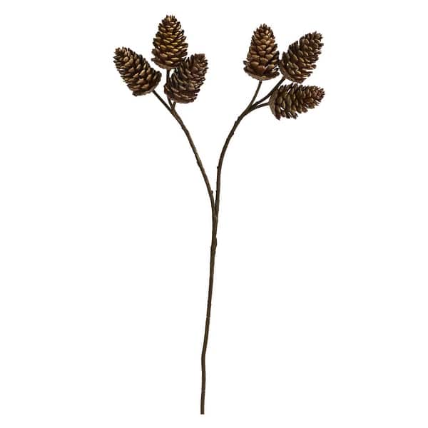 slide 2 of 4, 32" Pinecone Artificial Spray (Set of 6)