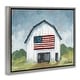 preview thumbnail 23 of 26, Stupell Patriotic Country Barn Framed Floater Canvas Wall Art Design By Sara Baker