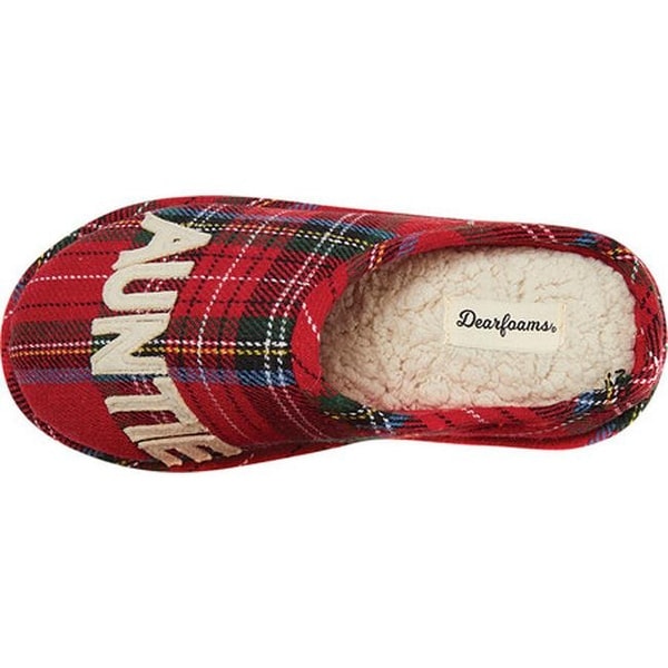 dearfoams auntie bear slippers