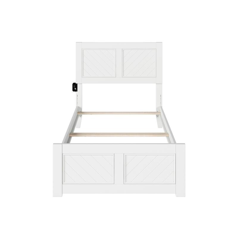 Canyon Foundation Bed Frame with Matching Footboard
