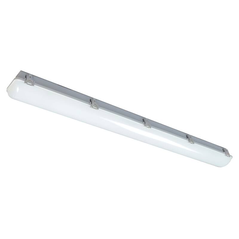 Vaportite 1-light White LED Outdoor Flush Mount, White Polycarbonate Shade - White