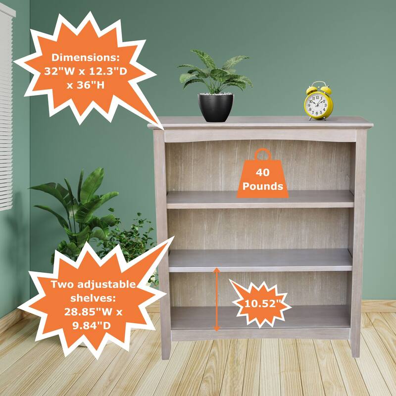 Porch & Den Solid Wood Shaker Bookcase