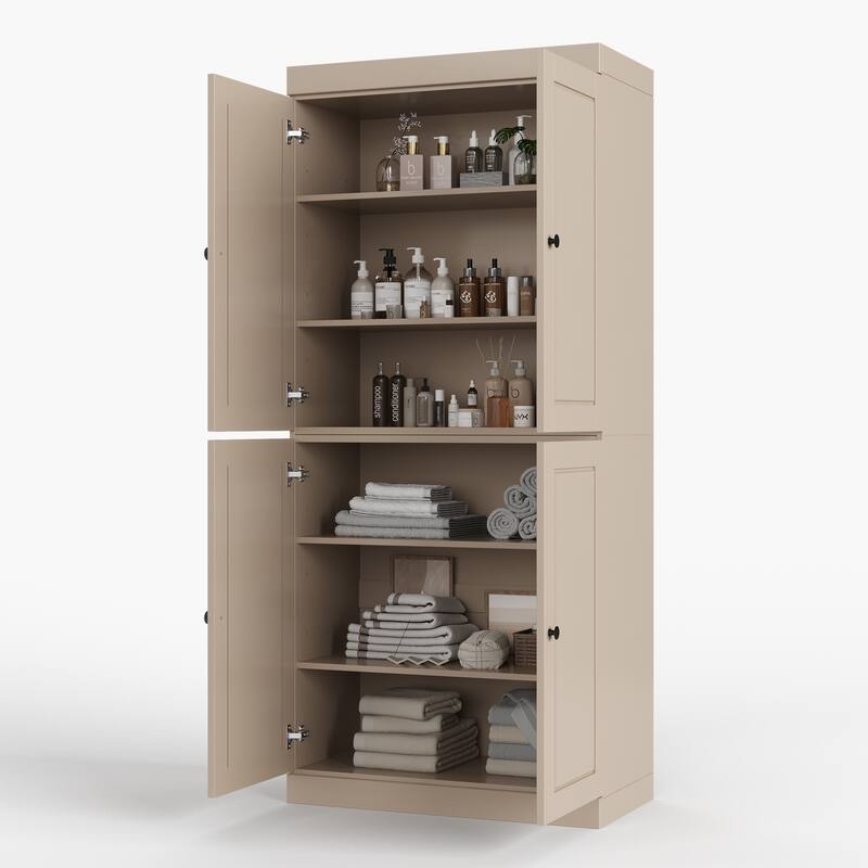 100% Solid Wood 32" Bathroom Cabinet with Optional Doors by Palace Imports