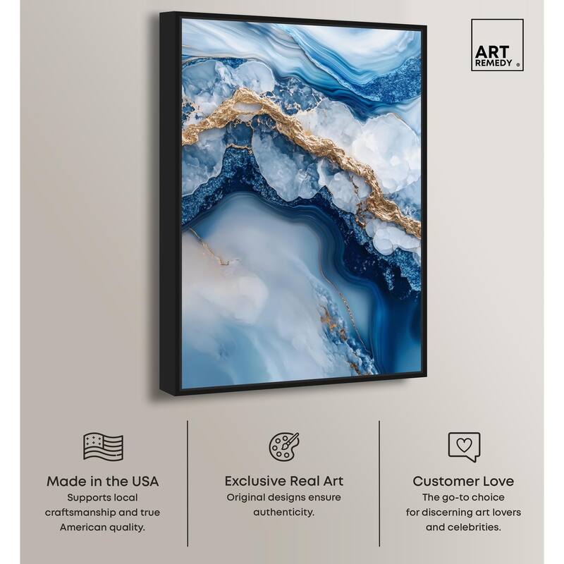 Molten Topaz II Canvas by Art Remedy
