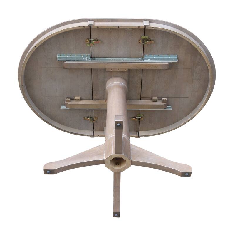 36" Round Top Pedestal Table w/12" Leaf