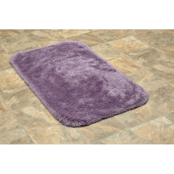 Shop Finest Luxury Purple Ultra Plush Washable Bath Rug Runner Overstock 25719777