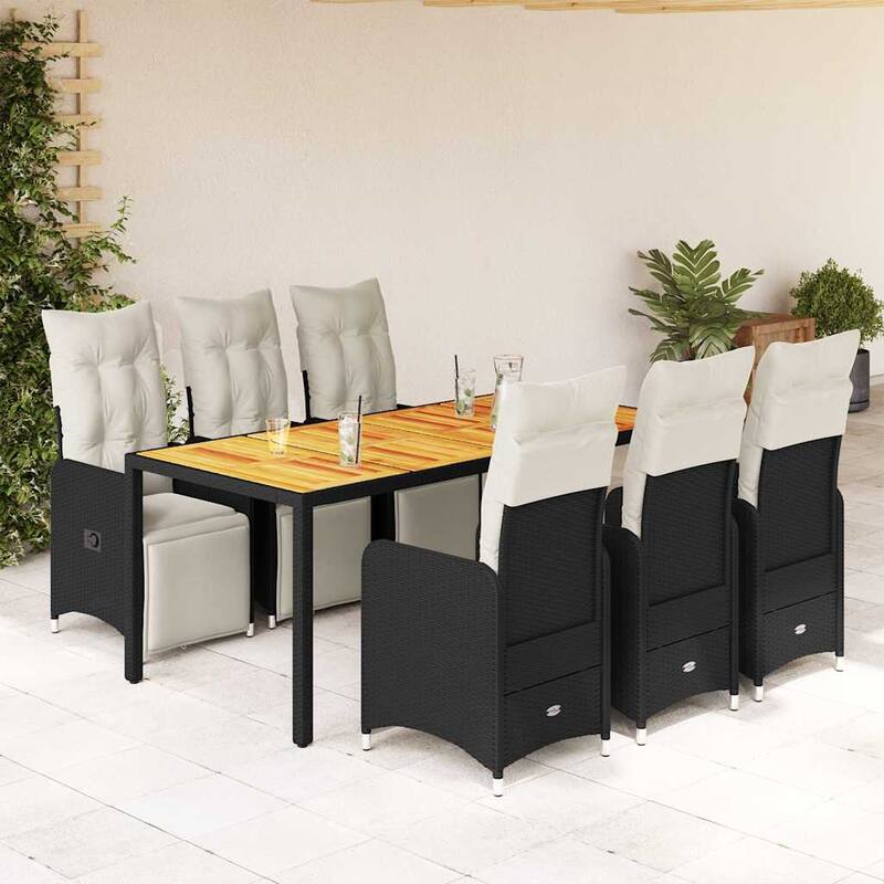 vidaXL Bistro Set Black - 21.5 x 23.0 x 36.2