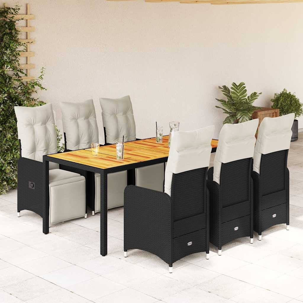 vidaXL Bistro Set Black - 21.5 x 23.0 x 36.2