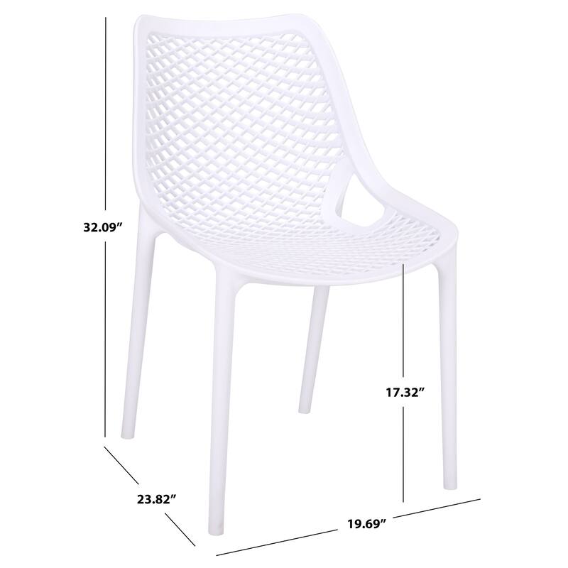 SAFAVIEH Outdoor Living Leila Dining Chair (Set of 2) - 20"W x 24"D x 32"H
