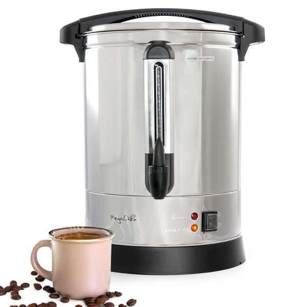 slide 2 of 5, 100 Cup Stainless Steel Coffee Urn - 100 Cup