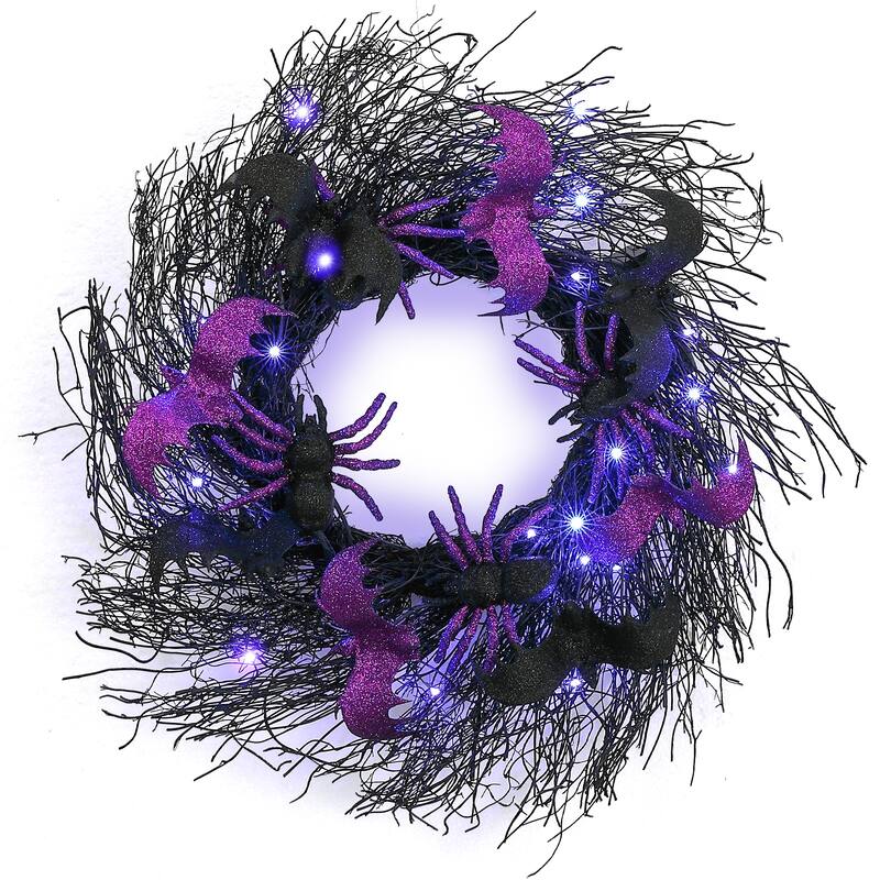 Halloween Wreath for Front Door Decor - N/A