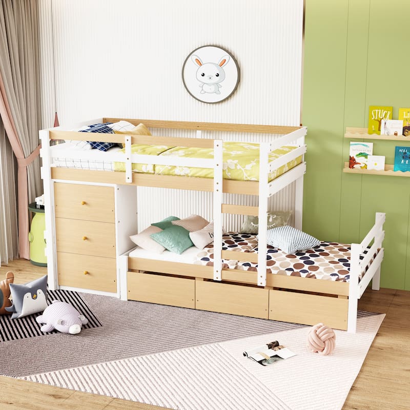 Twin over Twin Loft Bunk Bed