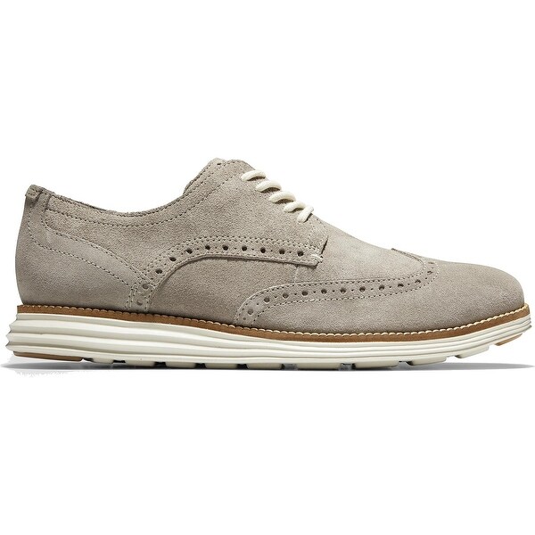 mens grey wingtip shoes