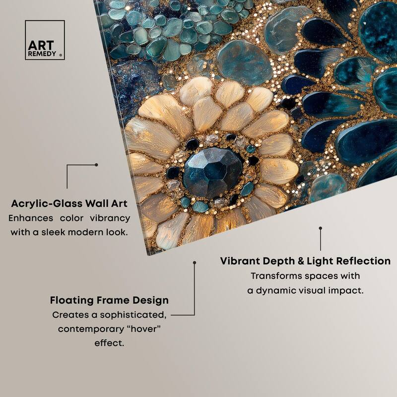 Opulent Geode III Acrylic by Art Remedy, Ready to Hang