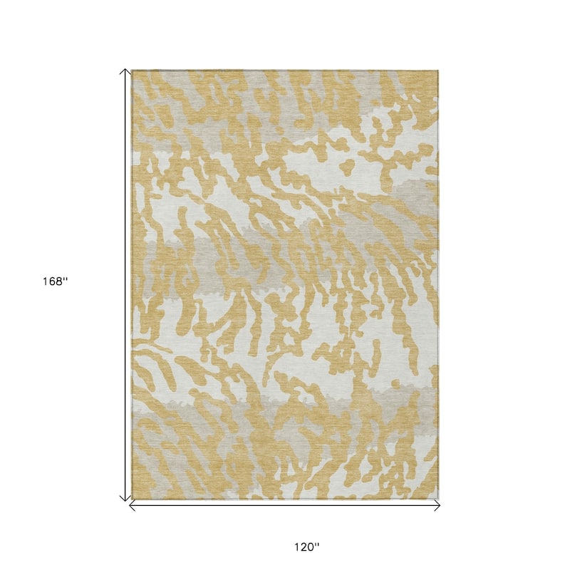 HomeRoots Animal Print Transitional Rectangle Outdoor Rug