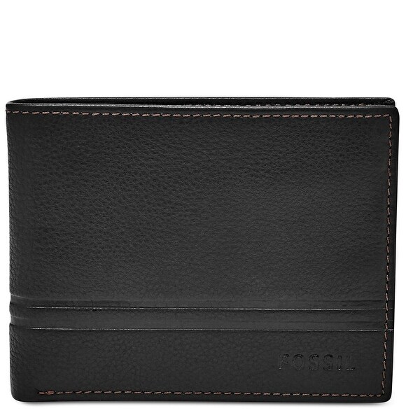 men's single fold leather wallet