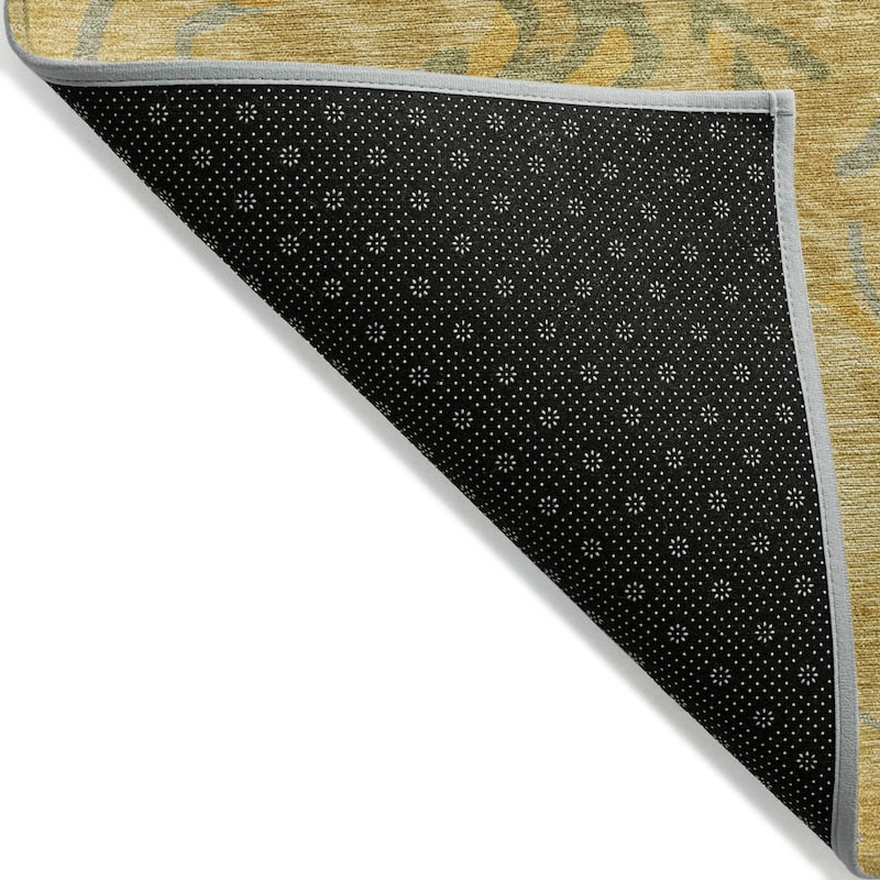 Machine Washable Indoor/ Outdoor Abstract Flow Chantille Rug