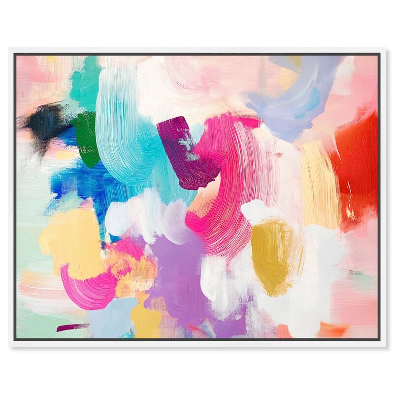 Pigment Play II Canvas by Art Remedy - White - 20" x 16"