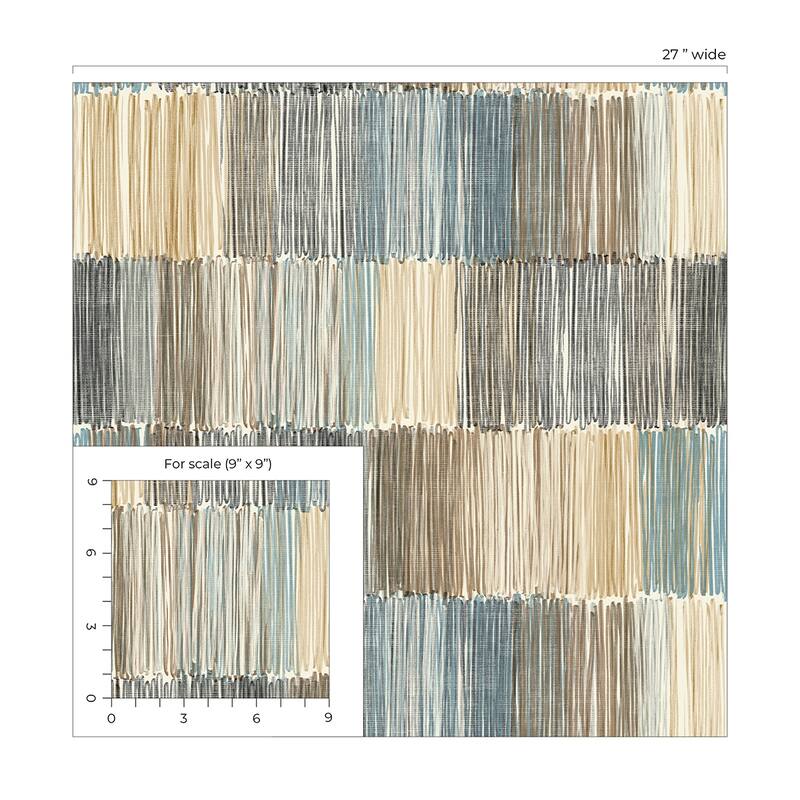 Lillian August Arielle Abstract Stripe Embossed Vinyl Unpasted Wallpaper