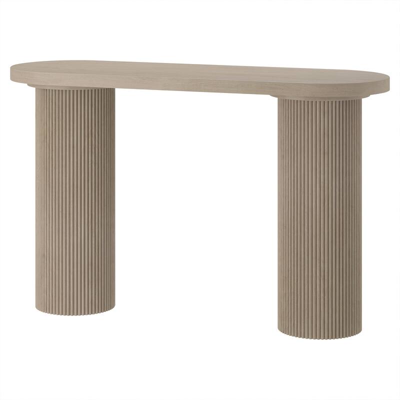 Isa 55" Wide Oval Fluted Console Table - 55" Wide