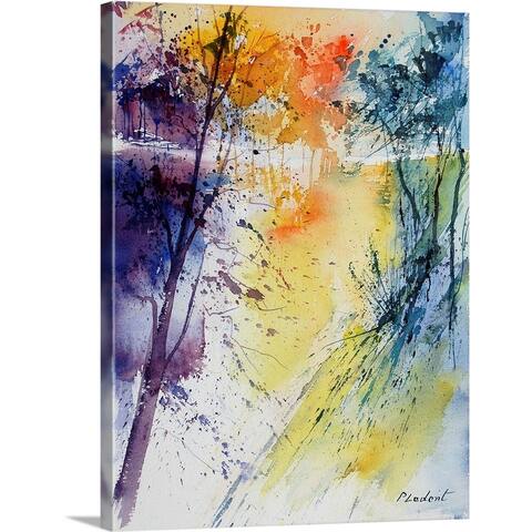 "Aqua 211008" Canvas Wall Art