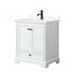 Option White / Giotto Quartz Top / Matte Black Hardware