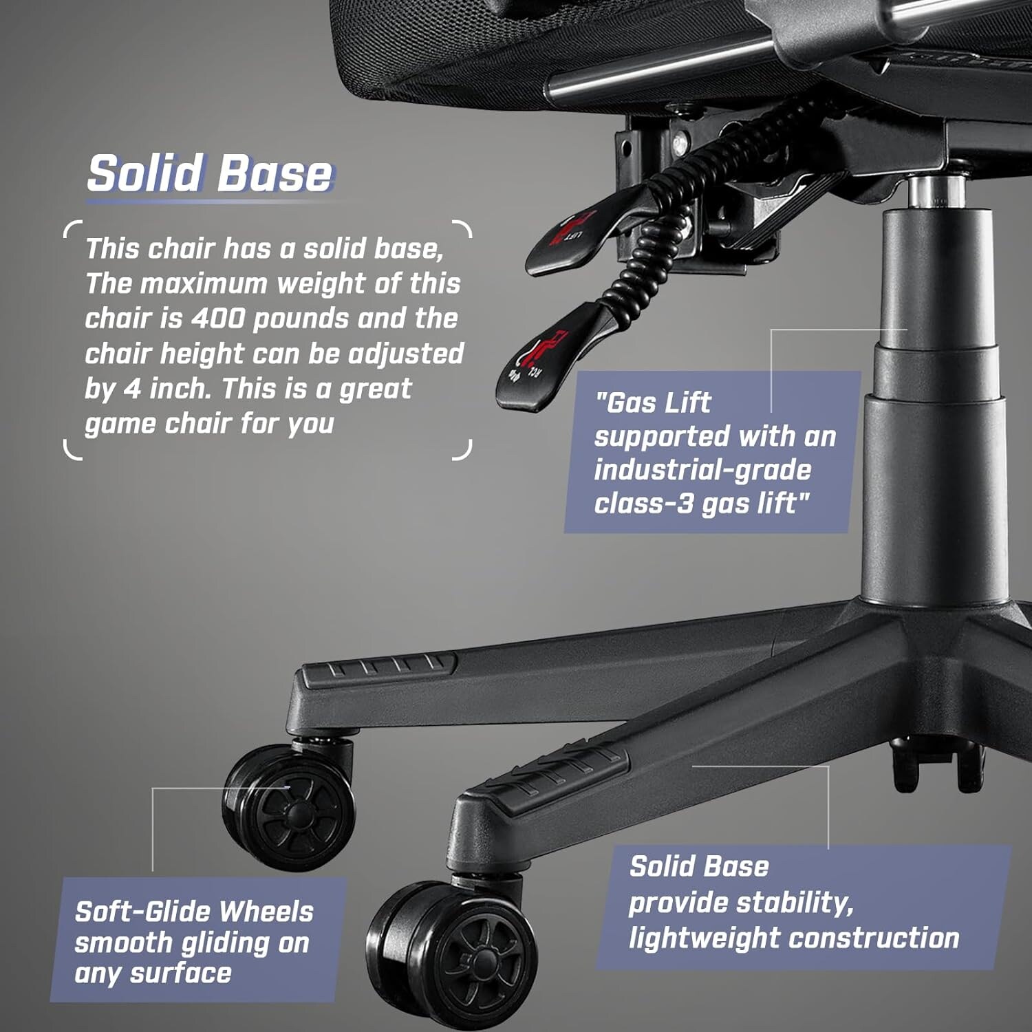 Gaming chair that can hold 400 pounds sales