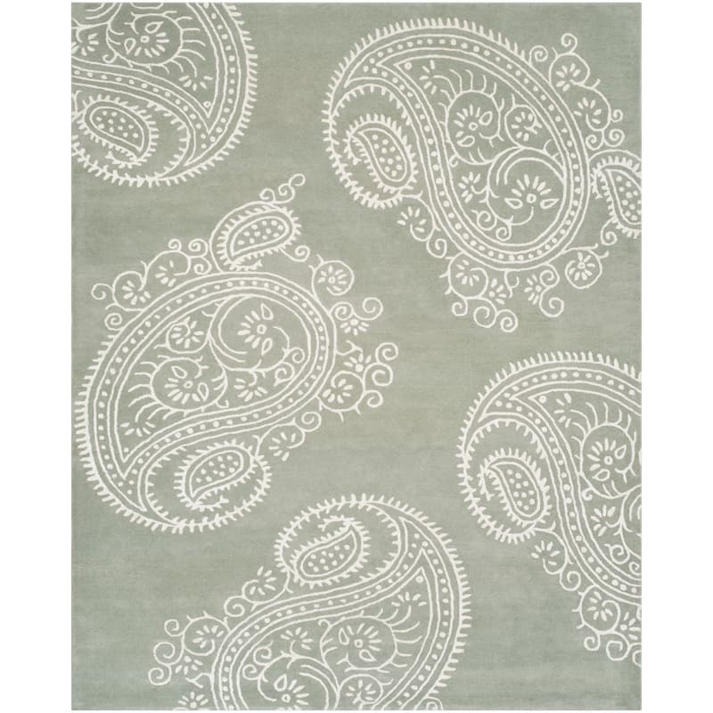 SAFAVIEH Handmade Bella Kristiana Paisley Modern Floral Wool Rug