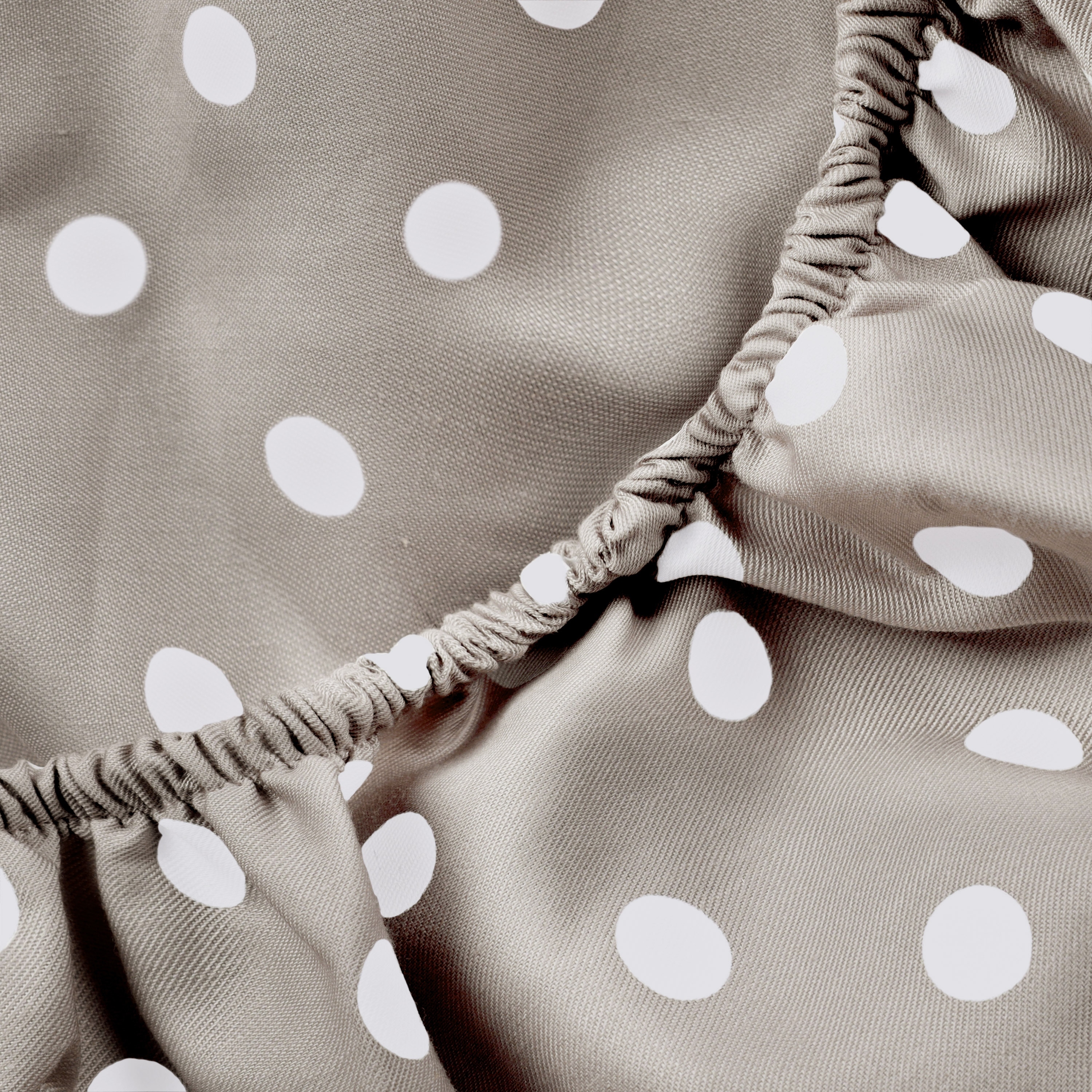 Superior Thread Count 600TC Cotton Blend Polka Dot Bed Sheet-image