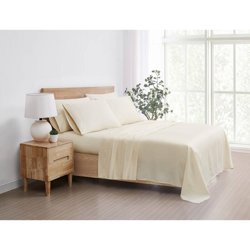 5th Avenue Lux 1200TC CVC Cooling Sheet Set - Queen - Cream