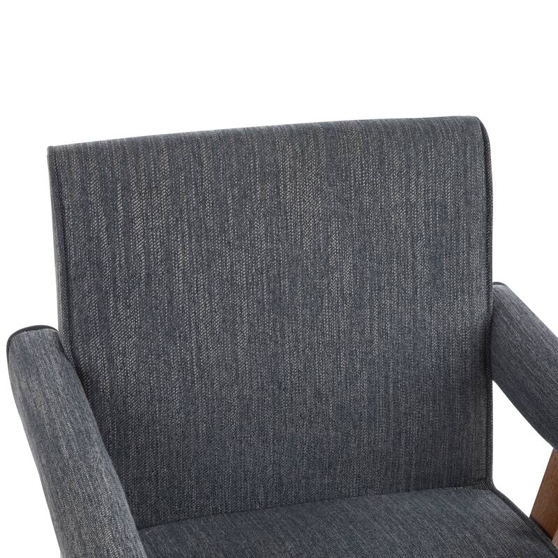 Roomfitters Modern Fabric Dining Armchair with Cushioned Seat, Mid-Century Accent Chair for Dining or Living Spaces
