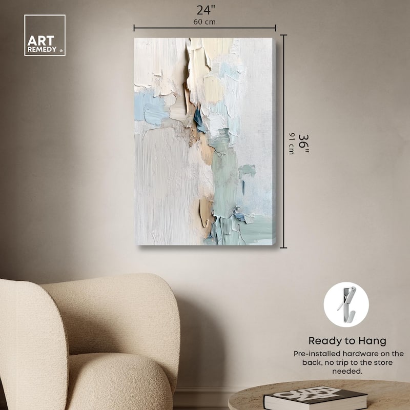 Impasto Intervals III Canvas by Art Remedy, Gallery Wrapped