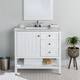 Option White Cabinet/Silver Ash Top