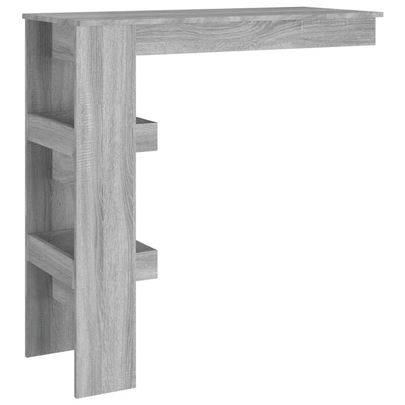 vidaXL Wall Bar Table Kitchen Bar Dining Table Computer Desk Engineered Wood - 40.2" x 17.7" x 40.7"