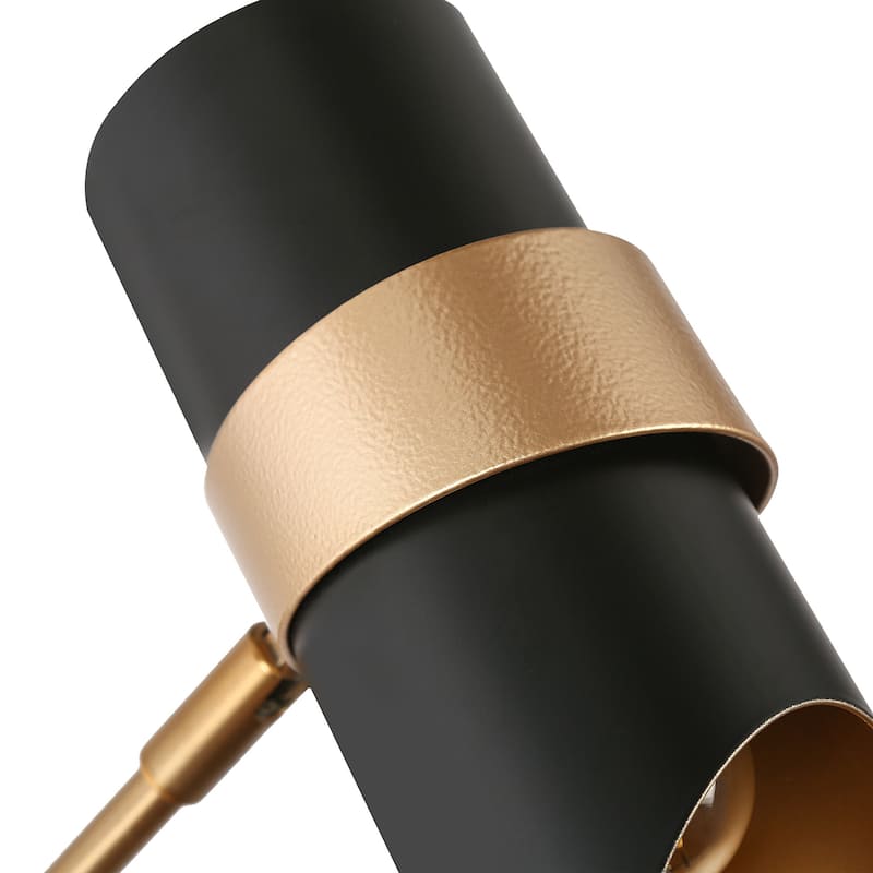 Modern Black 1-Light Swing Arm Light Hardwired or Plug-in Wall Sconces Lamps