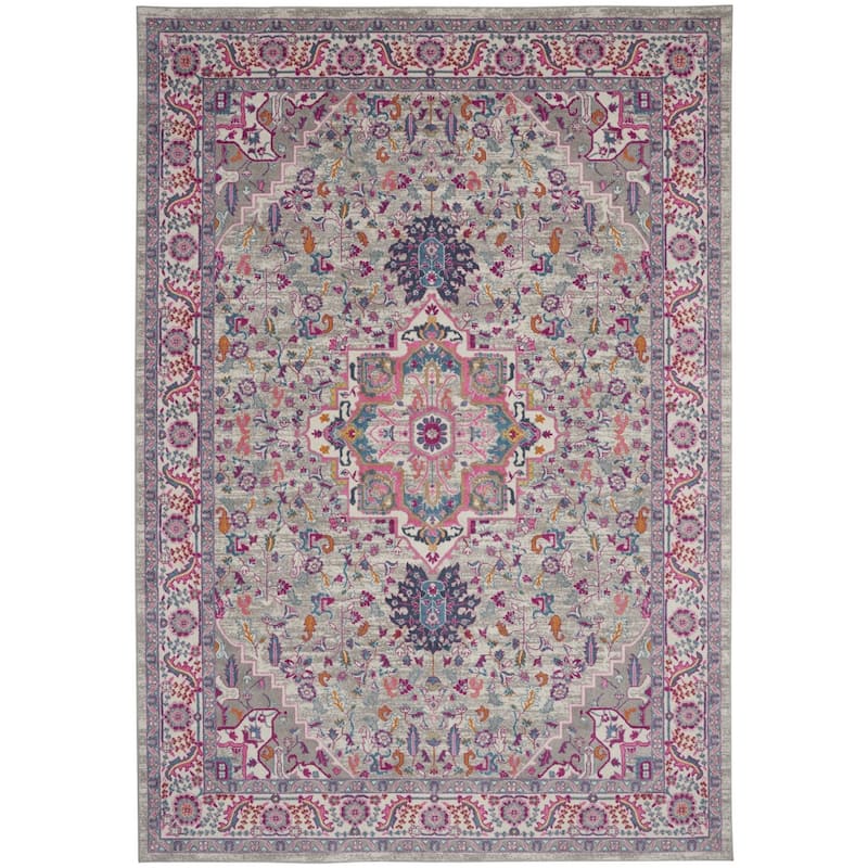 Raro Power Loomed Floral Area Rug By HomeRoots - 9' x 12'