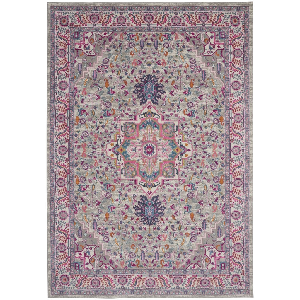 Raro Power Loomed Floral Area Rug By HomeRoots - 9' x 12'