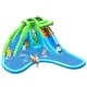 preview thumbnail 1 of 8, Gymax Inflatable Water Slide Park Kids Bounce House w/ Dual Slides Blue - Kids