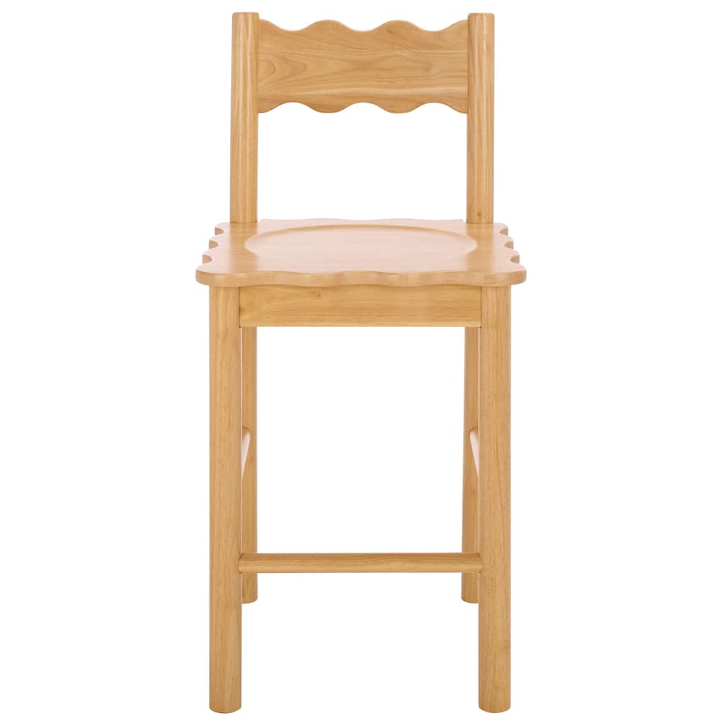 SAFAVIEH Home Nolly Scallop Counter Chair - 20"W x 19"D x 26"H