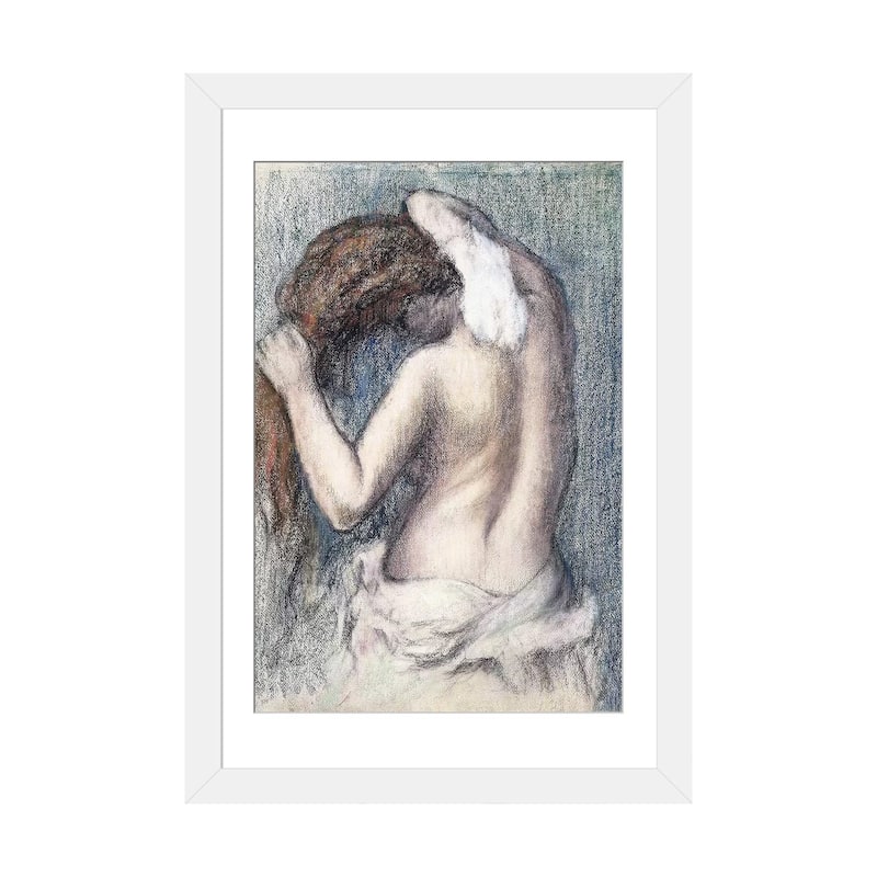 iCanvas "Woman Drying Herself, c.1906 " by Edgar Degas - White - 24x16x1