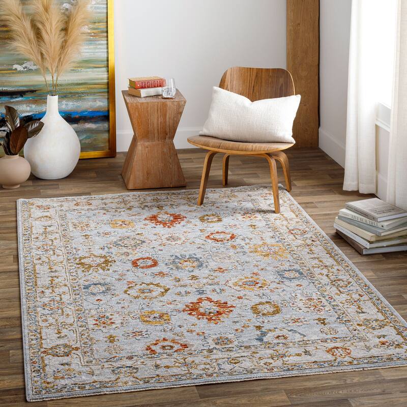 Livabliss Traditional Reina Medallion Area Rug - 2' x 2'11" - Blue